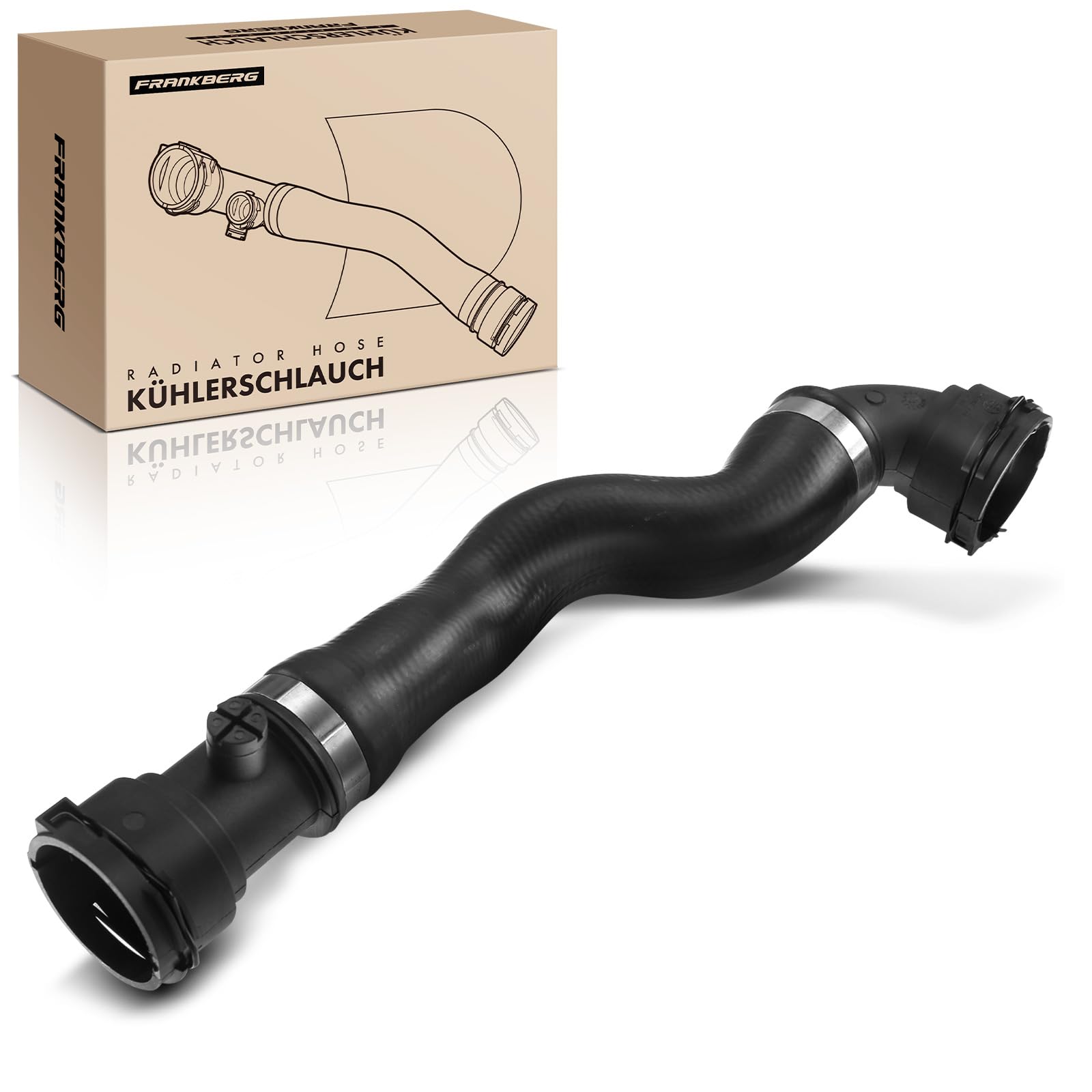 Radiator Hose Cooling Water Hose Left Top Compatible with 5 Series E39 7 Series E38 520i 523i 525i 528i 530i 728i M52 M54 1998-2004 11531705223