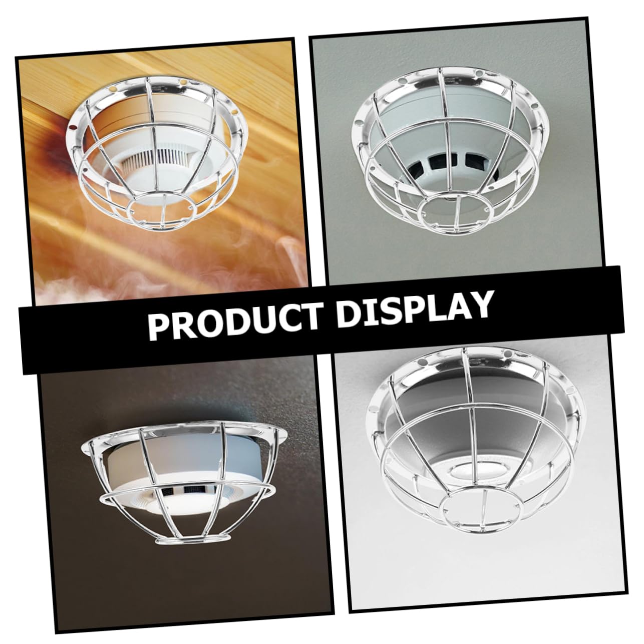 iplusmile 6pièces Garde Protectrice pour Détecteurs De Fumée Couverture De Et Pratique pour Capteurs De Détection
