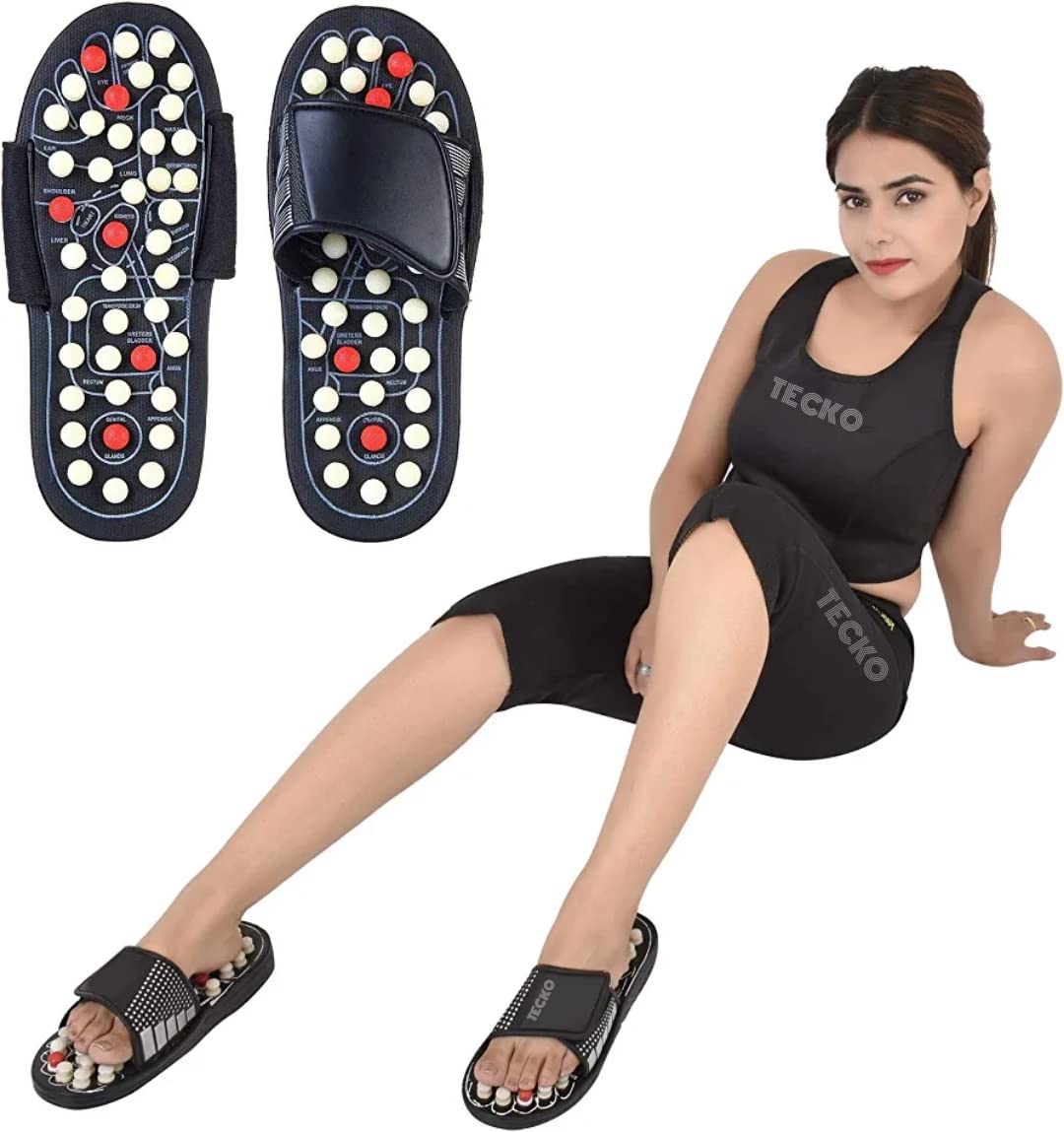 TECKO Spring Acupressure and Magnetic Therapy Accu Paduka Slippers for Full Body Blood Circulation Natural Slippers For Men and Women (Unisex) (5) (B0C3JGCFSP) Amazon Price History, Amazon Price Tracker