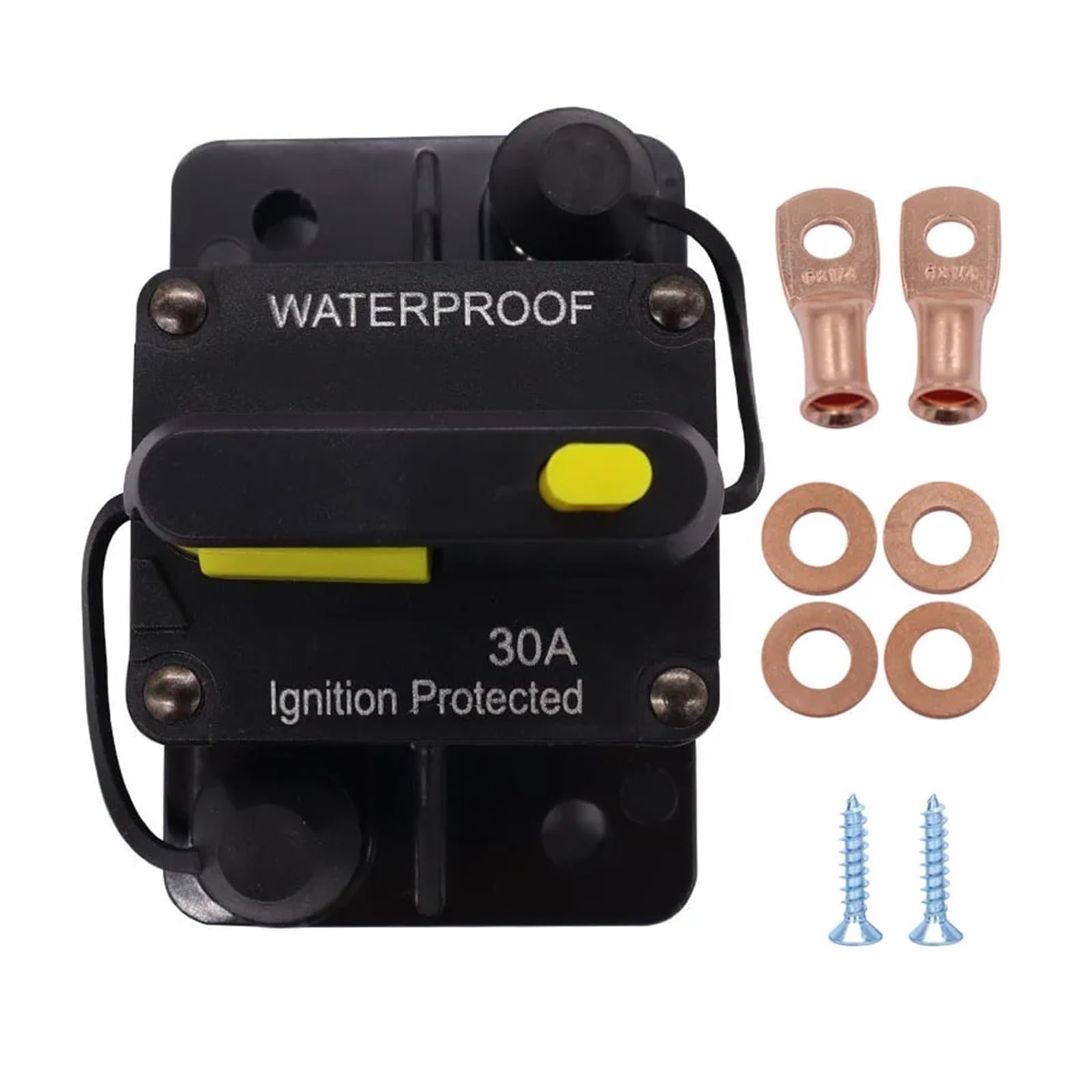 NVSFZGIYG Car RV Yacht Circuit Breaker Recoverable Seat Switch High Current Sound System Fuse(120A)