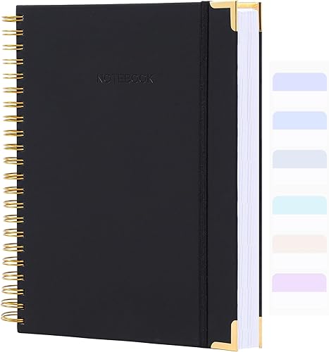 Miniatura 8 de Cuaderno de papel cuadriculado, cuaderno espiral de 8.5 x 11 pulgadas, cuaderno gráfico de tapa dura de 300 páginas para escuela, cuadernos de cuero