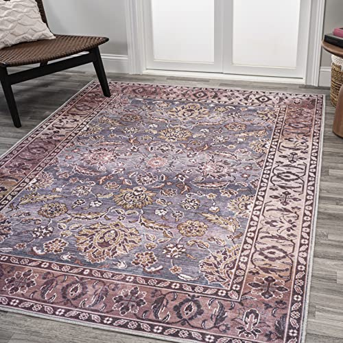 Tapete decorativo marrón y gris 120x91 cm lavable a máquina miniatura 2