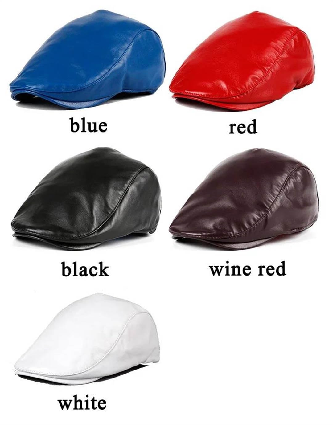 Unisex beret czapki z prawdziwej skóry czapka z daszkiem męskie cienkie casualowe czapki typu trucker