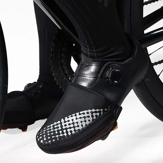 Cubrezapatos ciclismo medio largo con cierre seguro M miniatura 3