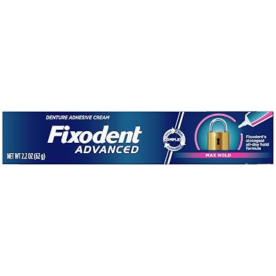 Fixodent Advanced Max Hold Denture Adhesive Cream 62 g