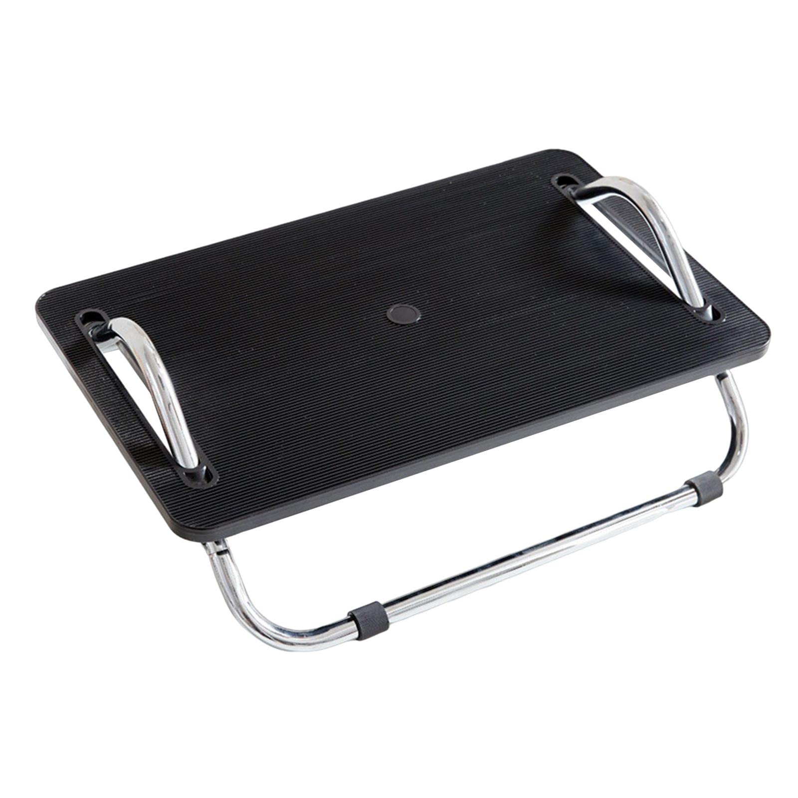 Amagogo Taburete para pies debajo del escritorio ajustable, superficie antideslizante Reposapiés ergonómico debajo del escritorio en el trabajo, soporte para, negro