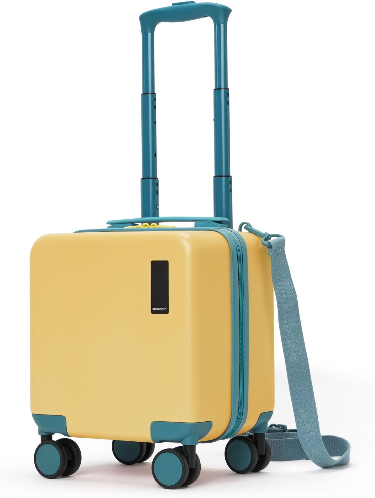 – The Moko Blocks Unbreakable Polycarbonate Extra Light Weight Kids Luggage | Hard Trolley Suitcase for Kids (38 cms (3-8 Years), Sunshine)