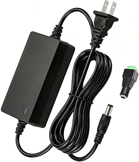 DC 12V 0.5A 500mA Power Supply 6W AC/DC Adapter 7.6ft Power Cord