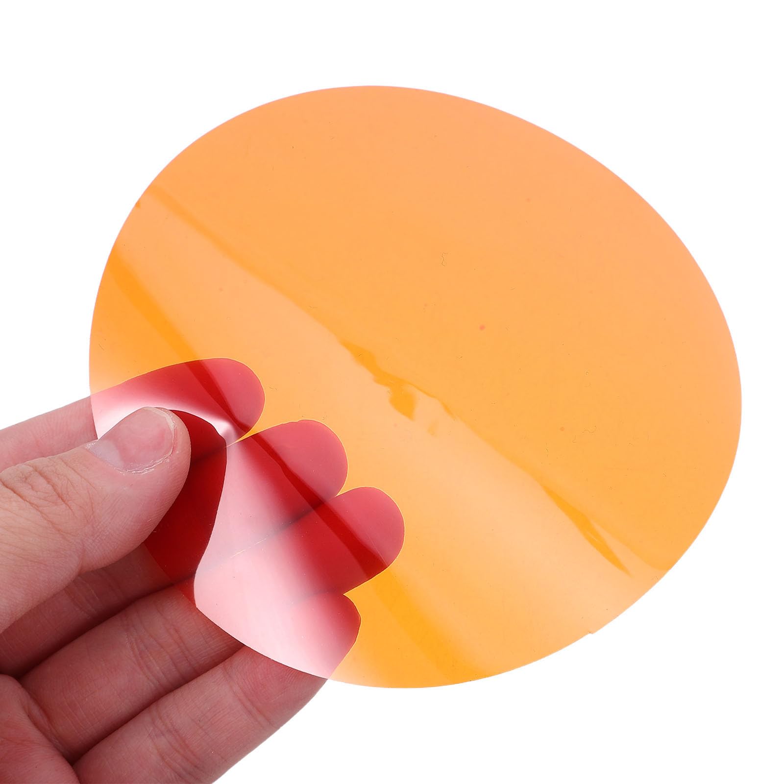 Yardenfun Filtres Gélatine Autocollants pour Éclairage LED 20 74 CM Gel Couleur Ambre Chaud Feuilles de Correction pour Spots et Lampes Ambiance Scène Dj et Maison