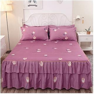 FGHOEV 3 Piece Winter Bed Blankets Sheet Set for 2 Cover Bedspread Cotton (Color : D, Size : 200x220cm code)
