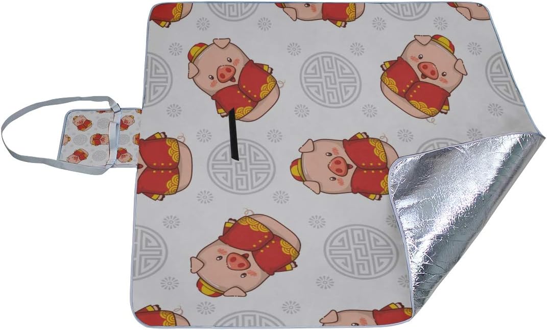 レジャーシート おかしい 豚 ピクニック 折りたたみ 撥水 アウトドア クッション マット コンパクト 花見 運動会 キャンプ 遠足