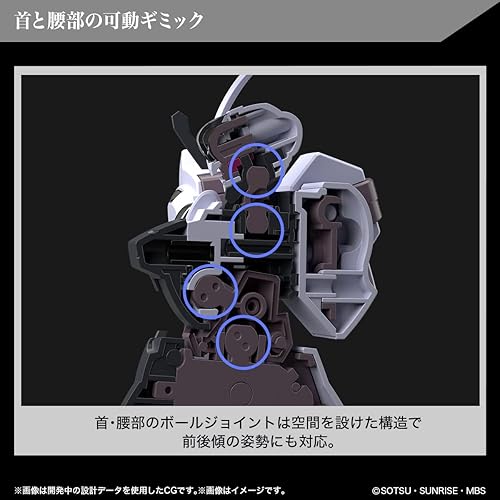 Miniatura 5 de BANDAI NAMCO Entertainment Gundam The Witch from Mercury - HG 1144 Gundam Schwarzette - Kit de modelo