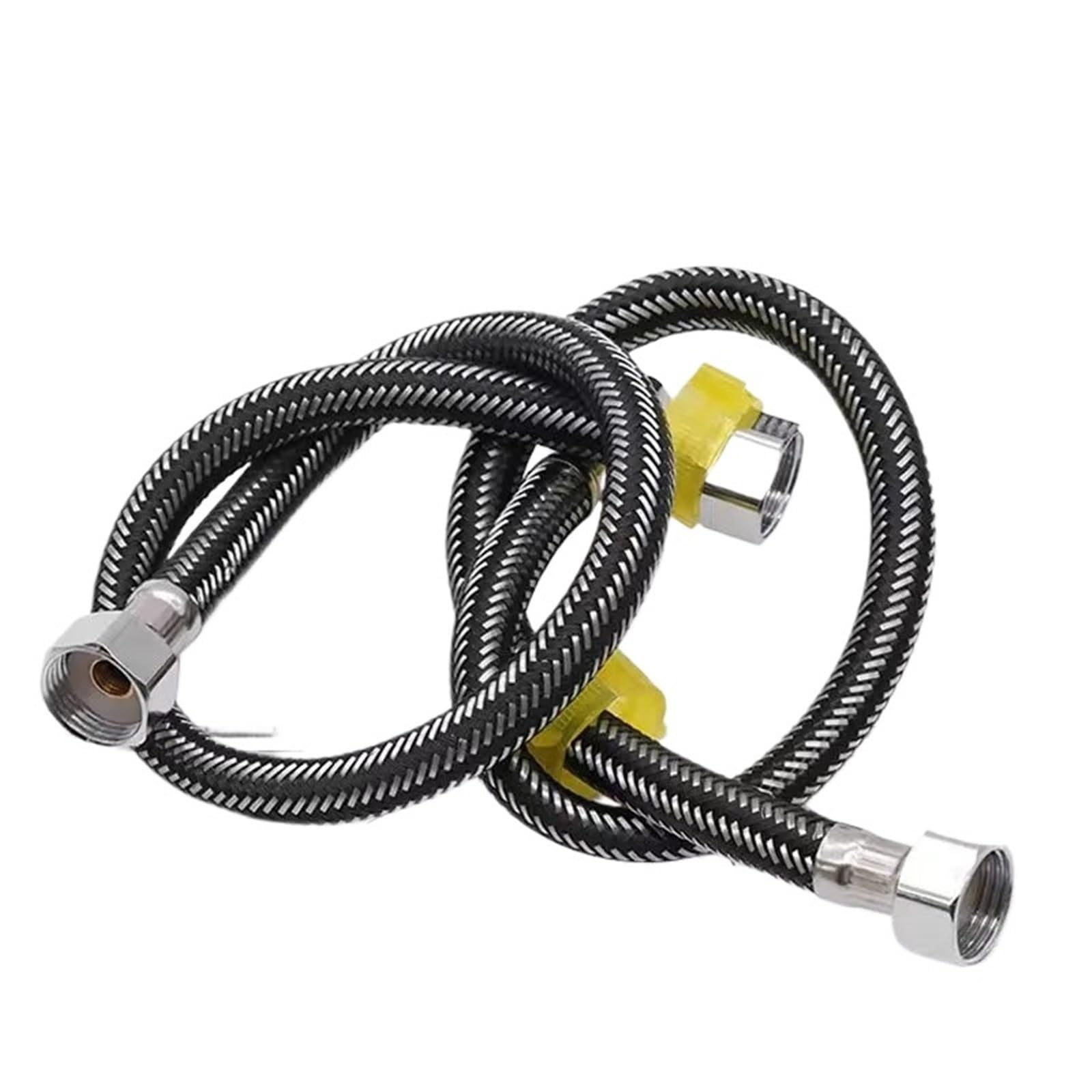 Luoaxinn Od 14Xid 7Mm Stainless Steel Corrugated Pipe Stainless Steel Hot And Cold High Pressure Explosion-Proof Braided Hose Water Pipe Kitchen Bathroom Faucet Heater Toilet(50Cm)