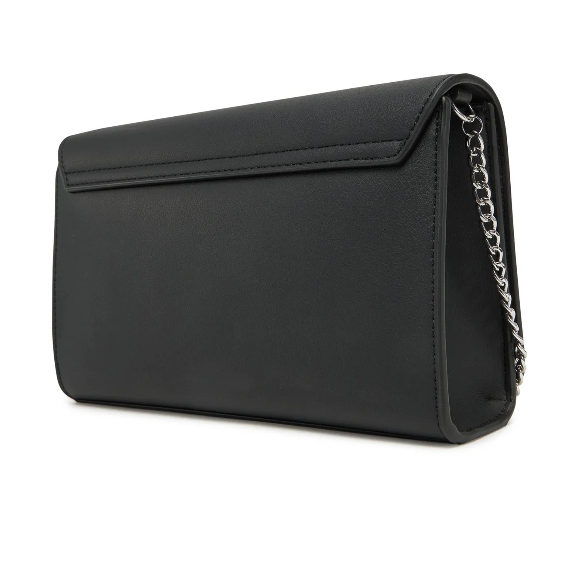Love Moschino BORSA PU GRS NERO GALV.NIKEL