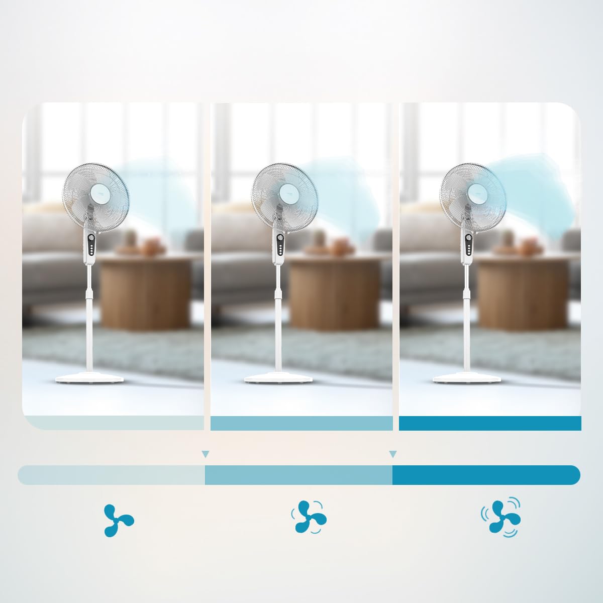 Cecotec EnergySilence 515 MaxFlow Standventilator 45W 40cm 3 Stufen Oszillation Timer