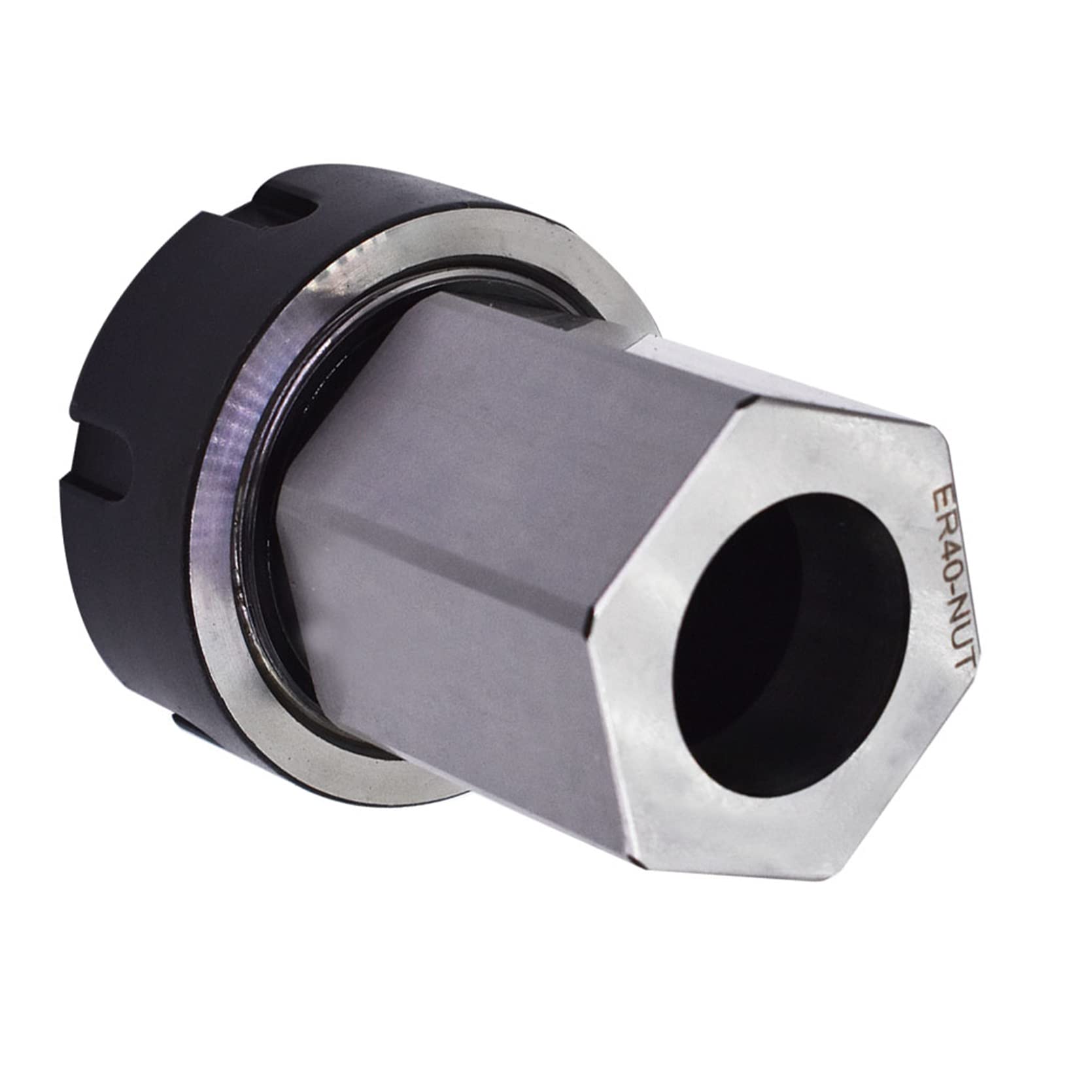 ER-40 Sechskant-Spannzangenblock-Halter Werkzeughalter für CNC-Drehmaschine Graviermaschine (ER-40 Hex)