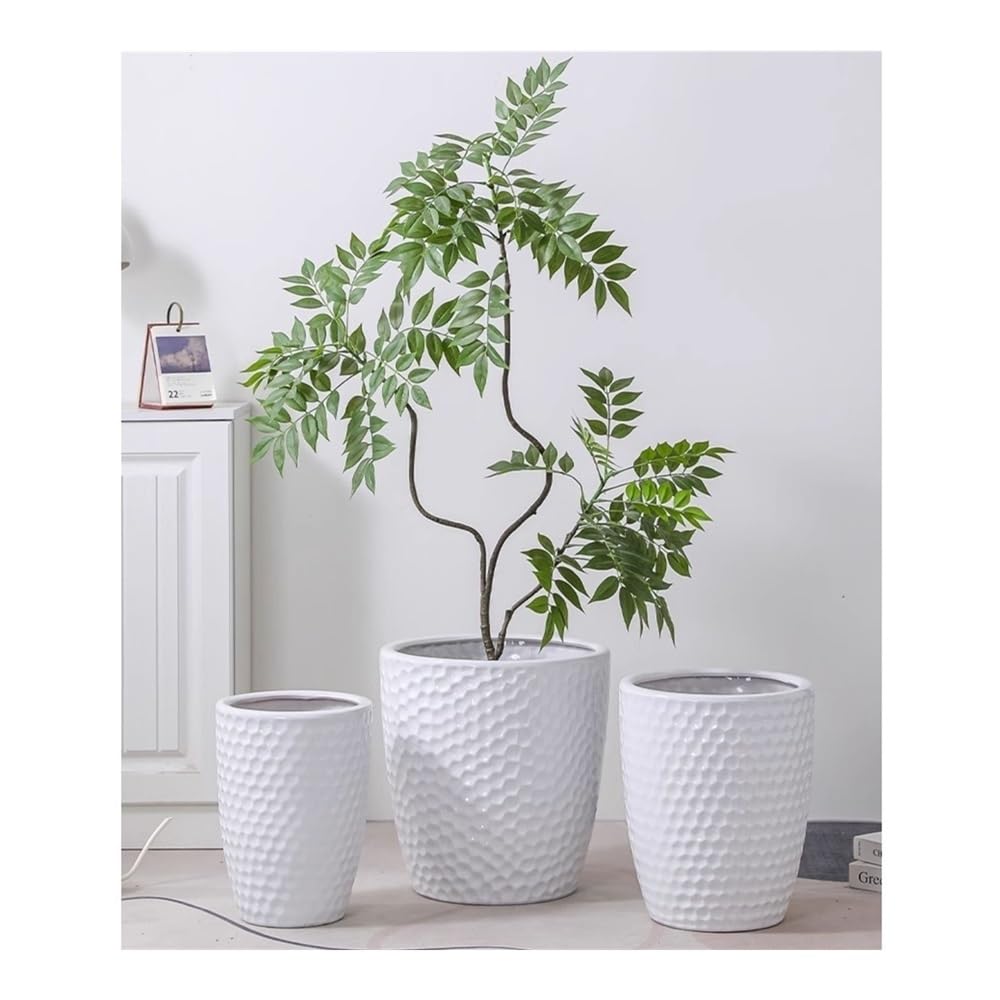 Doniczki Biała ceramiczna doniczka Nordic Household Simple Duża umywalka podłogowa(S)