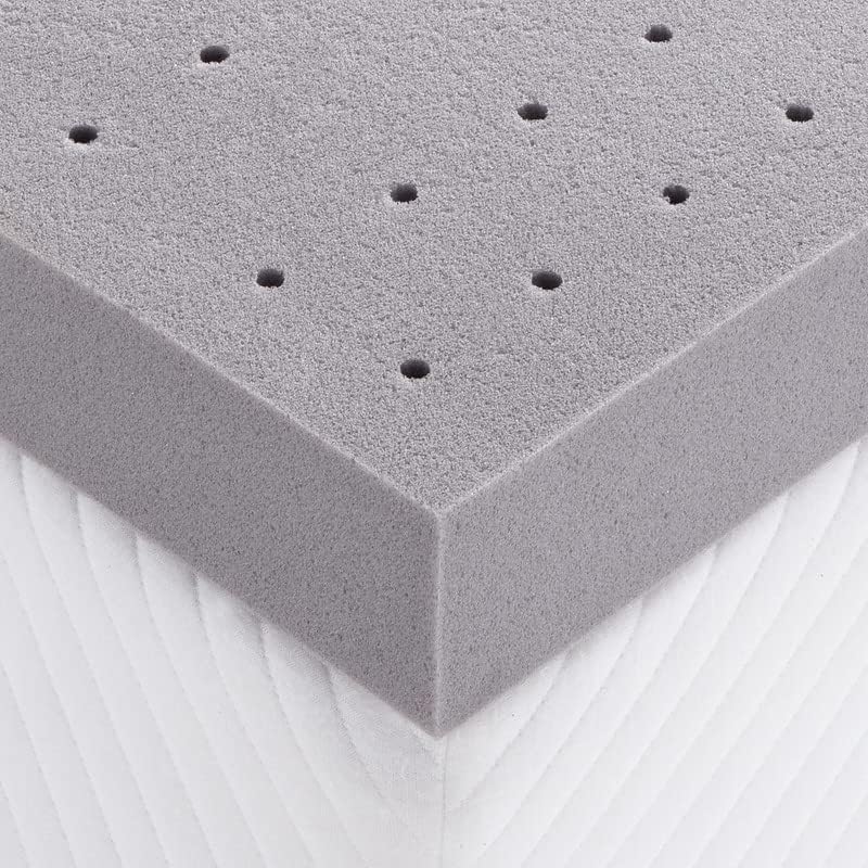 Miniatura 10 de Maxzzz Cubrecolchón de espuma viscoelástica de 3 pulgadas, tamaño individual, cubrecolchón de bambú para cama, colchón ventilado, felpa certificada