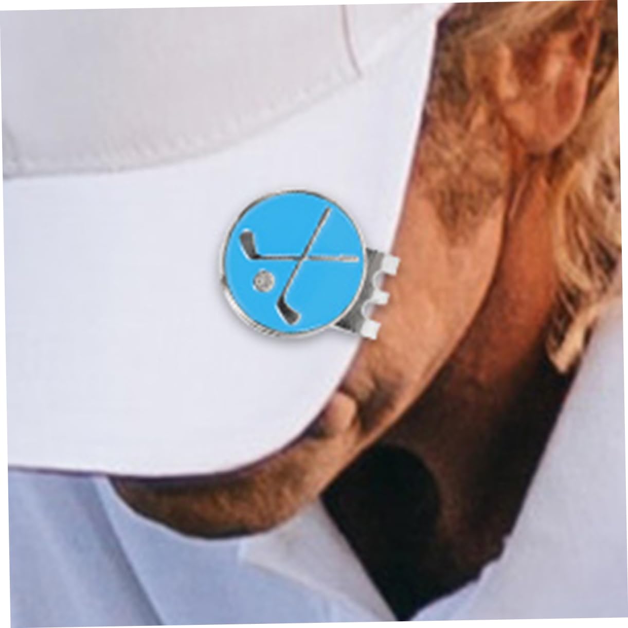 ibasenice Clip per Cappello Golf con Marcatore per Palline Accessorio Resistente Golfisti