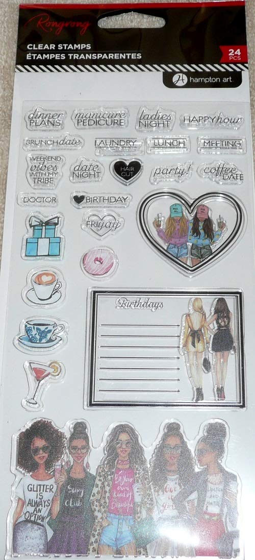 Rongrong Hampton Art Clear Stamps Events Planner 24 Pieces