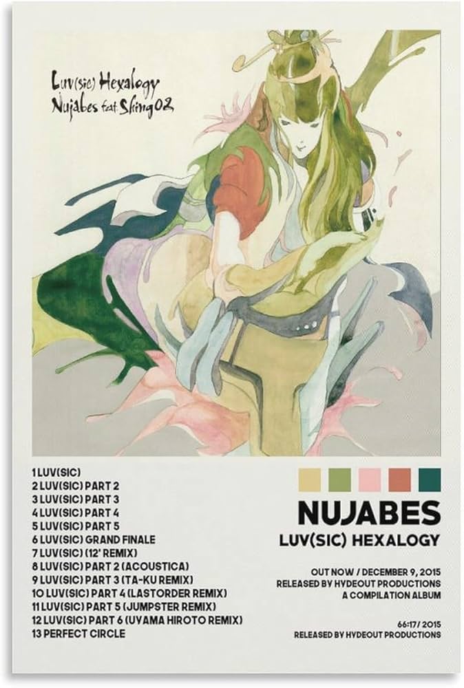 Luv(sic) Hexalogy Album Poster Nujabes Musical Gift Canvas Wall