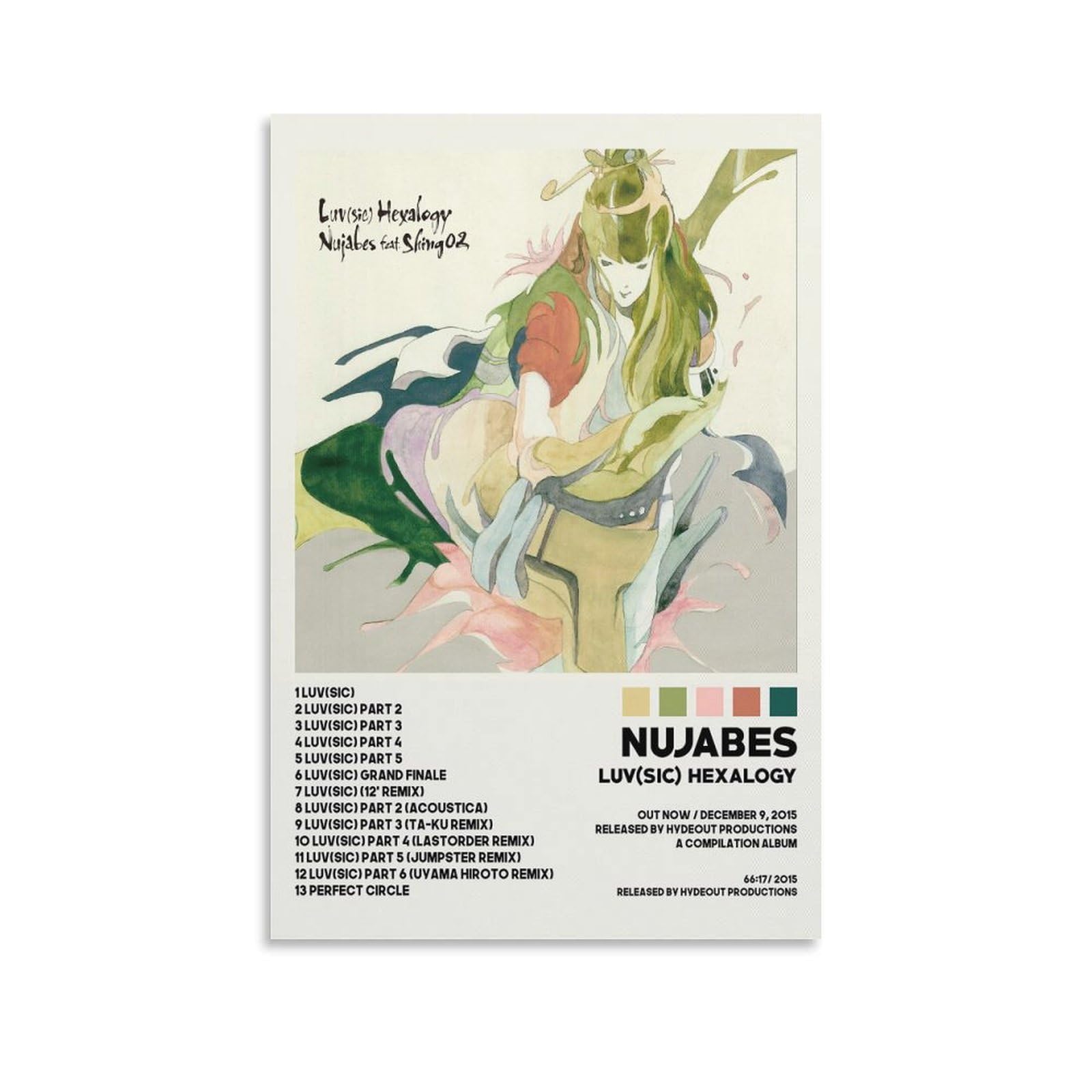 Luv(sic) Hexalogy Album Poster Nujabes Musical Gift Canvas Wall
