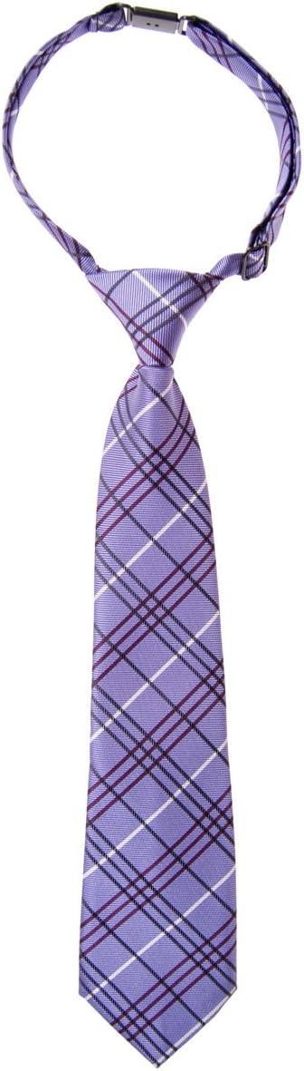Retreez Tartan Plaid Styles Woven Microfiber Pre-tied Boy's Tie