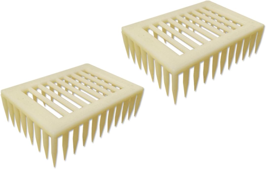 WANGSHI 10pcs Beekeeping ABS Plastic Needle Style Square Queen Bee Cage Catcher Separator Rearing Tools (10)
