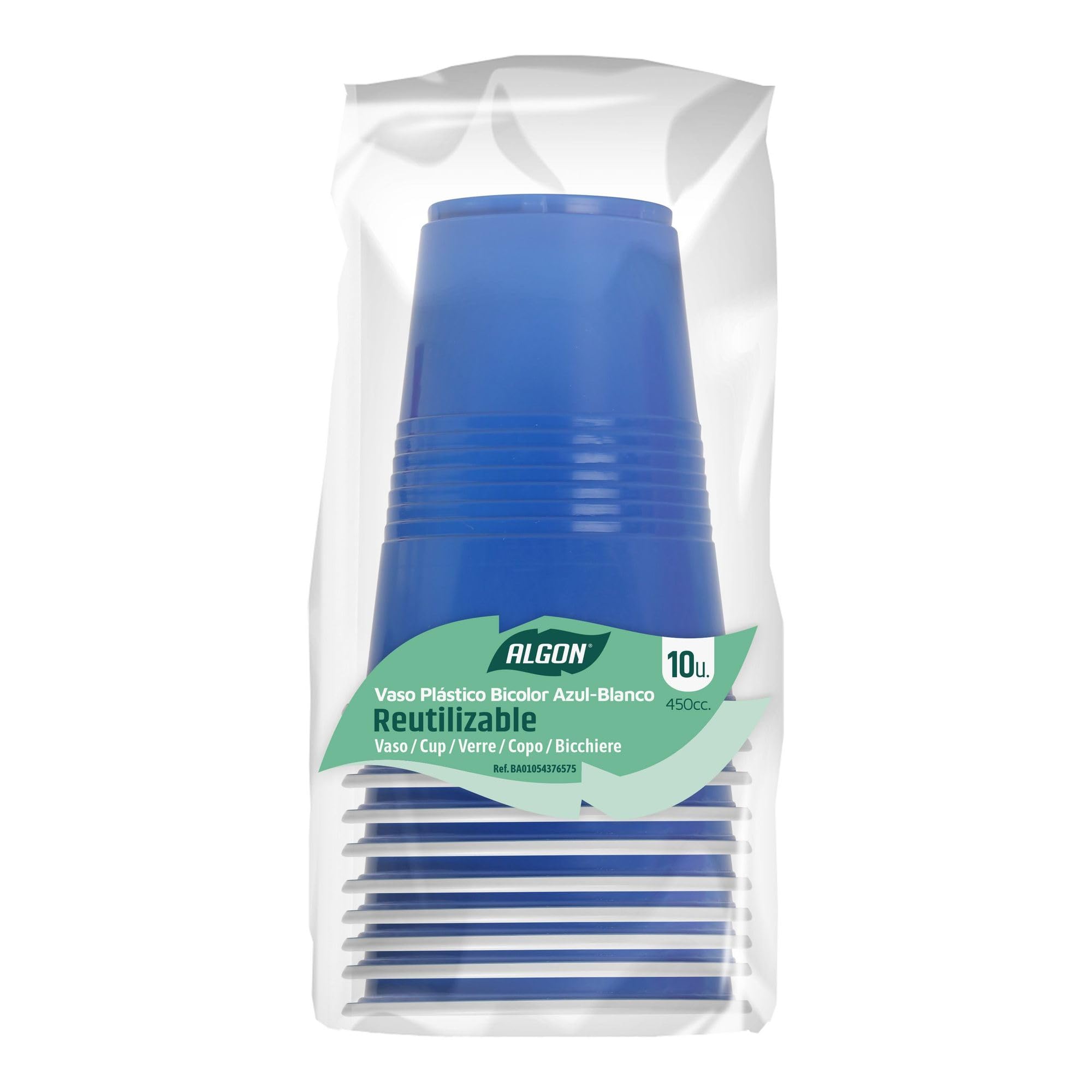 Algon Set 25 Bicchieri In Plastica Verde 250 Cc - Riutilizzabili, Design Bicolore, Ideali Per Feste, Eventi E BBQ - 4