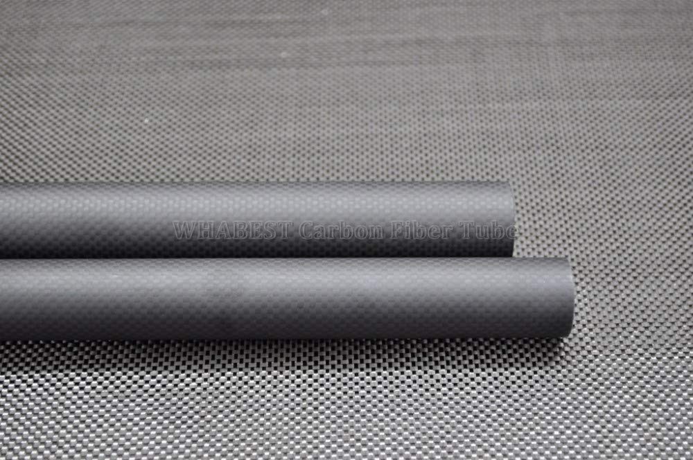 WHABEST High-Strength Carbon Fiber Tube, 1pcs 25mm x 20mm x 1000mm, Lightweight 3K Plain Matte Weave for Drone/Racing/RC Models – Precision Cut, Waterproof & Corrosion Resistant