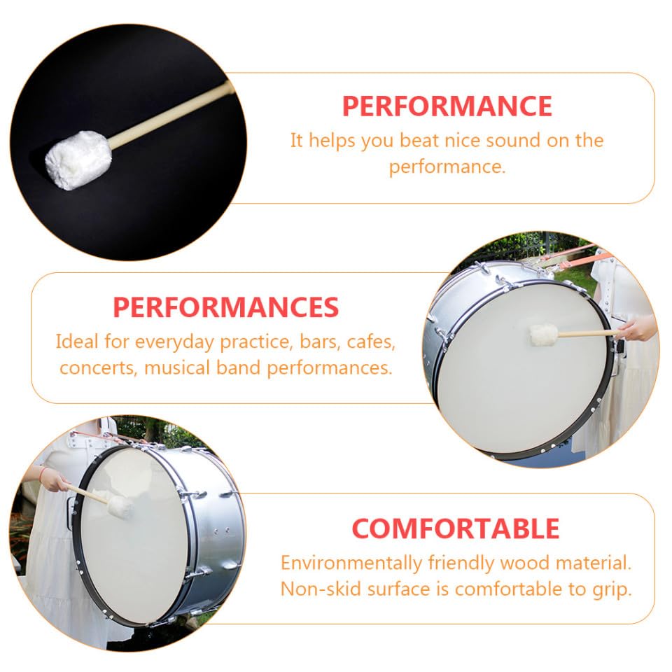 Maillets de batterie avec manche bois BESTonZON anti-vibrations - 3