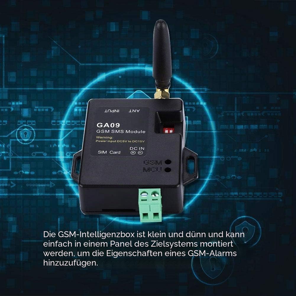GSM Alarm, Wireless Mini 8-Kanal Home Security Alarmsystem - Intelligentes Design Mit SMS und Anruf-Unterstützung, Benutzerdefinierte Textnachrichten