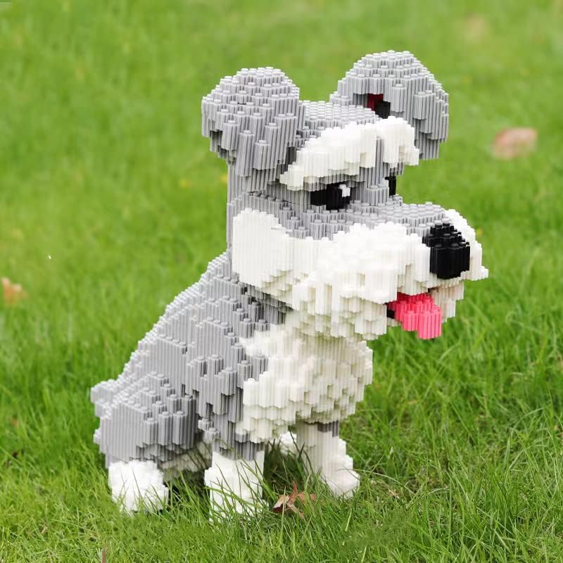 Miniatura 3 de Dog Schnauzer Micro Building Blocks Set (2817PCS) Regalo para adultos y niños