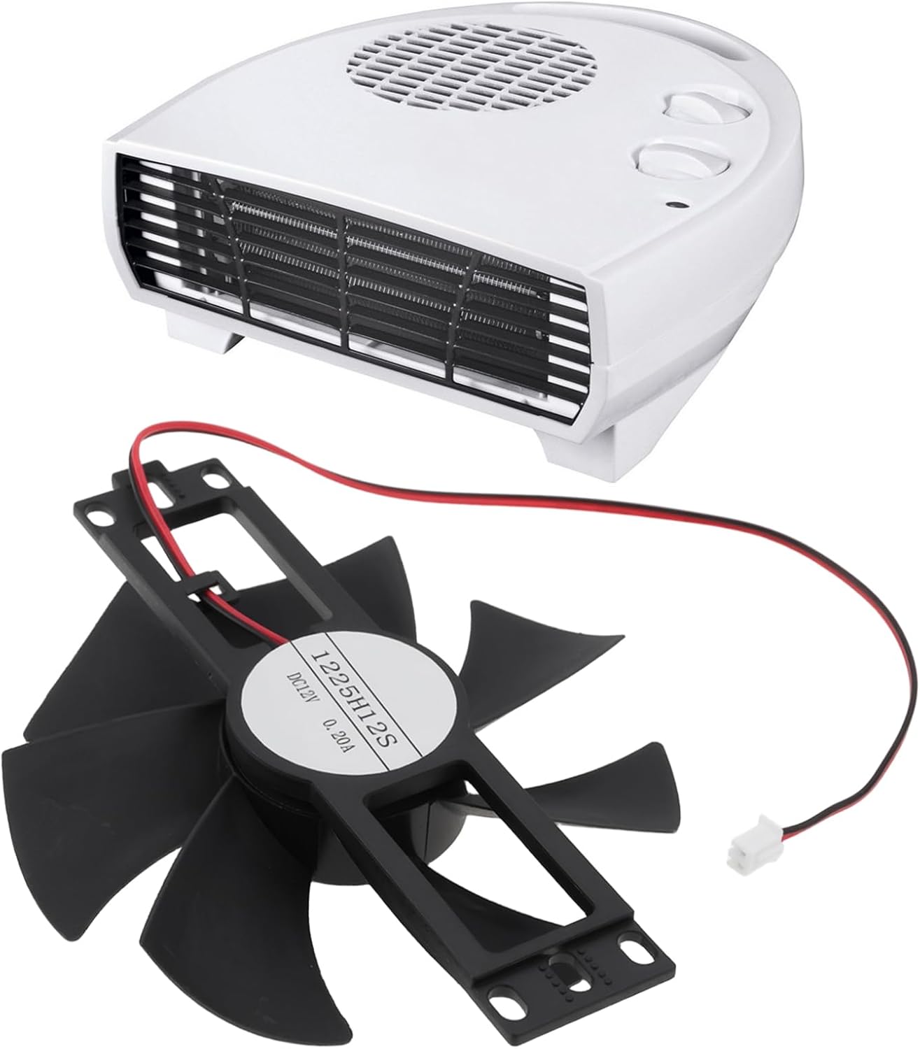 OTOTEC DC12V 0.2A 2-Wire Cooling Fan Replacement 1225H12S Compatible with Lianchuang Heater