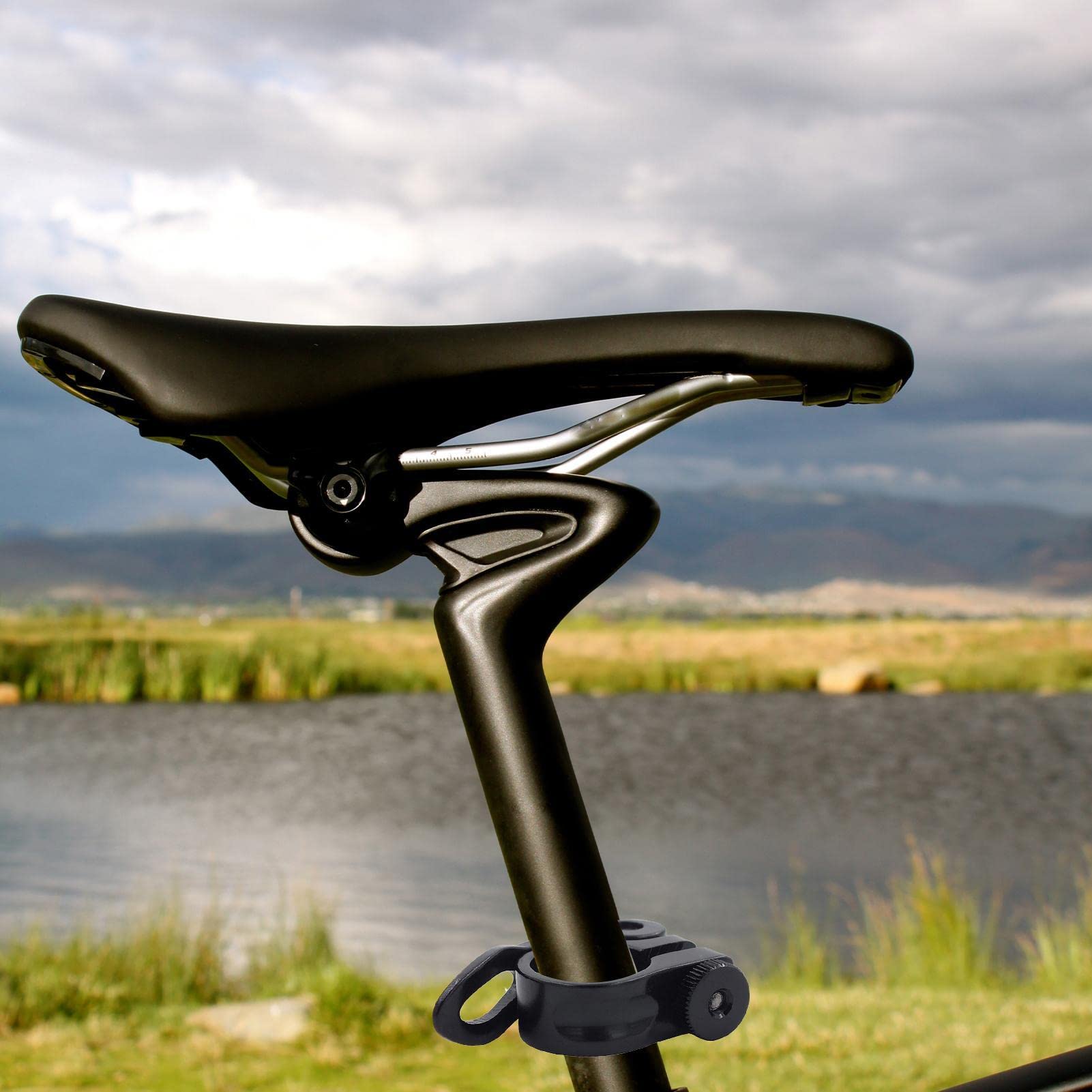 Collier De Serrage Rapide Pour Tige De Selle Vélo - Alliage D'aluminium Noir - Diamètre 22,2 Mm - Réglage Hauteur Selle Facile