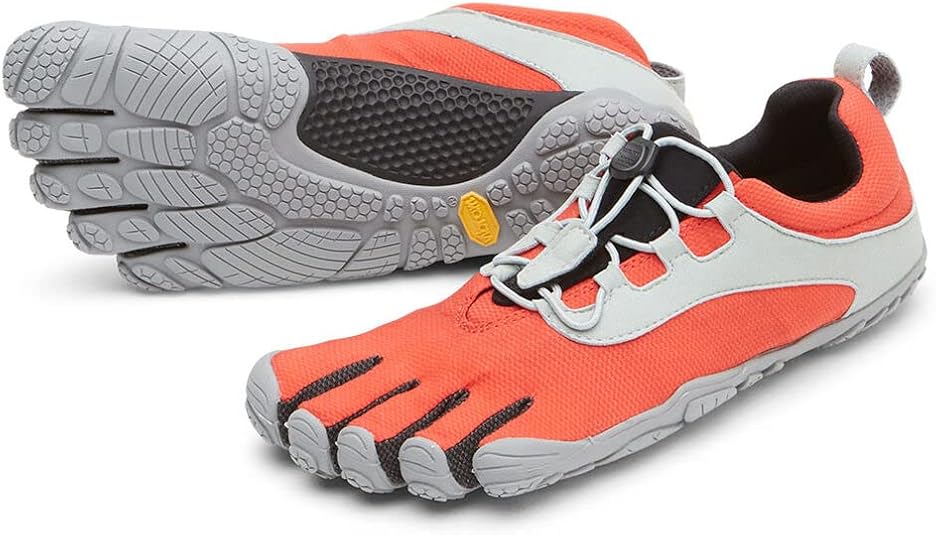 Baskets Vibram V-Run Retro - Homme - Rouge/Noir/Gris