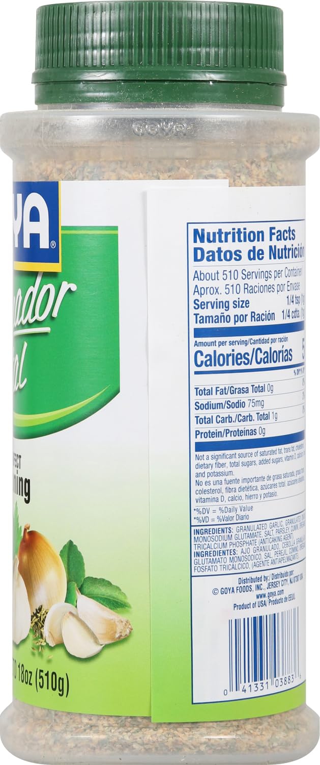 Goya Foods Sazonador Total Seasoning, 18 Ounce (Pack of 12)