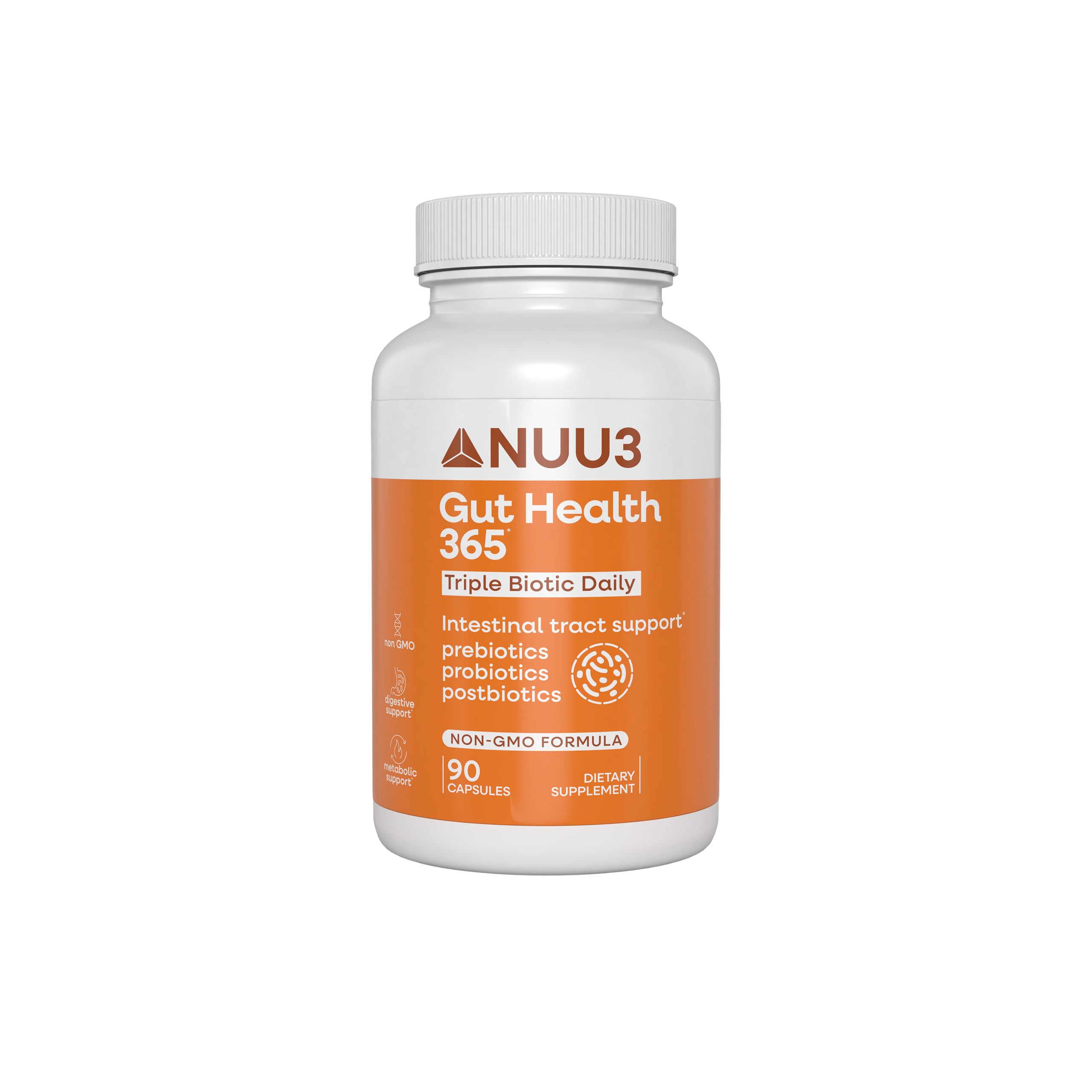 Amazon.com: NUU3 Gut Health 365 - Digestive Enzymes & Probiotic