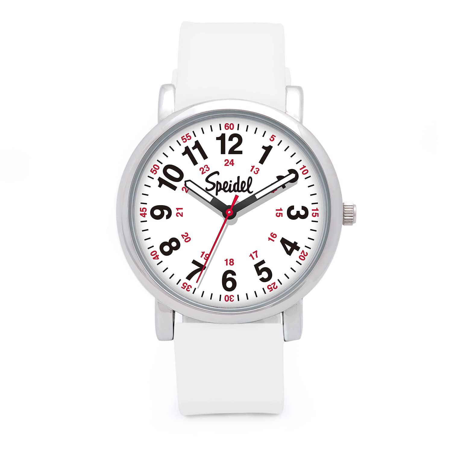 Original Scrub Watch™ for Nurse, Medical Professionals and Students – Various Medical Scrub Colors, Easy Read Dial, Military Time with Second Hand, Silicone Band, Water Resistant