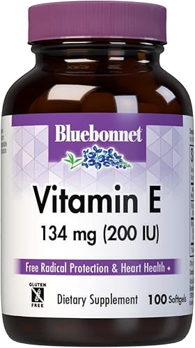 BlueBonnet Vitamina E 200 UI Cápsulas blandas mixtas, 100 unidades