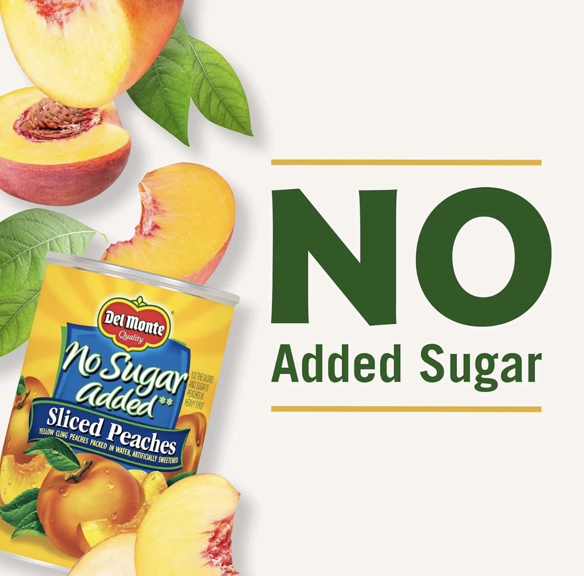 Del Monte No Sugar Added Sliced Peaches
