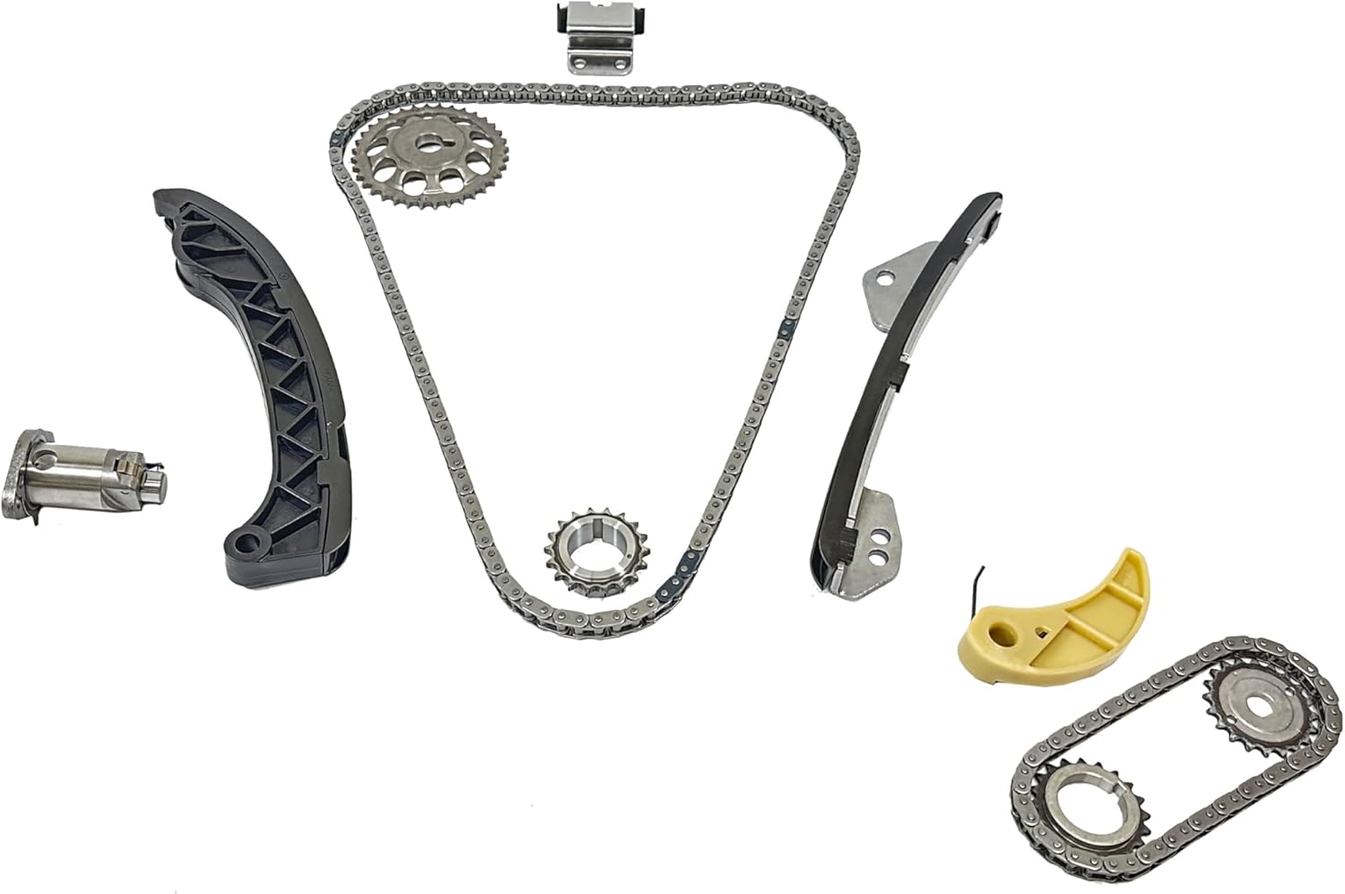 DNJ TK929 Timing Chain Kit for 2010-2015 CT200h, Prius, Prius Plug-In 1.8L L4 16V DOHC 1798cc