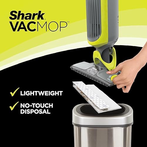 Miniatura 3 de SHARK VM200 VACMOP (renovado) - Limpiador de suelo duro inalámbrico para suelos duros, de madera, ligero, con (2) almohadillas desechables, (1)