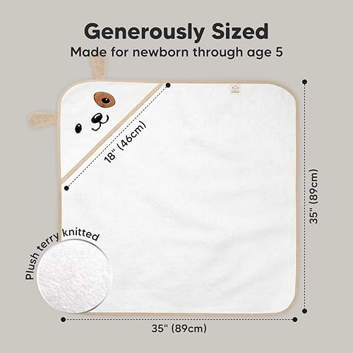 Miniatura 4 de KeaBabies Toalla de bebé con capucha para recién nacido, viscosa derivada de bambú, toallas de baño grandes con capucha para niños, niñas, niños