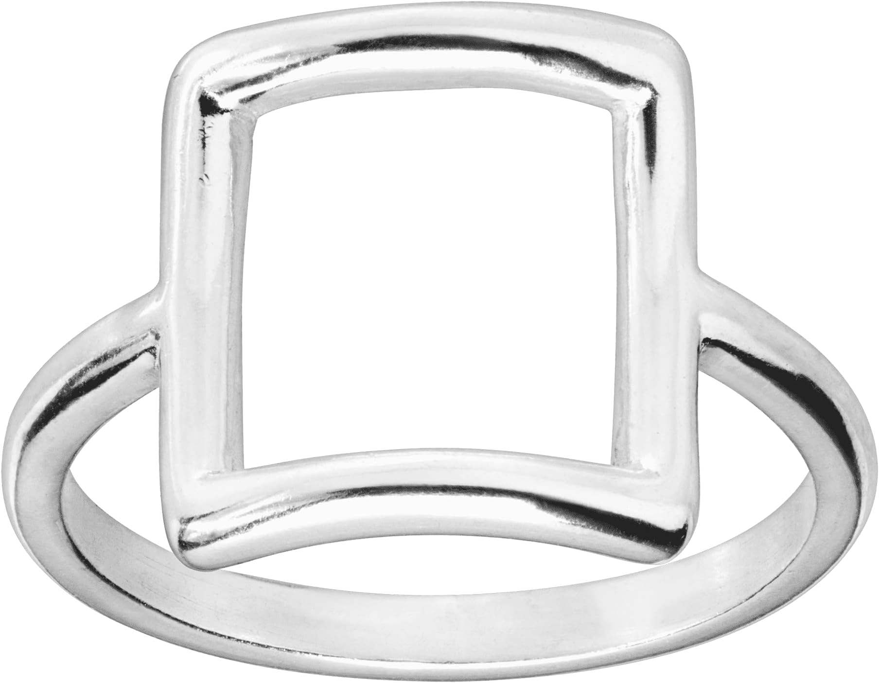SilpadaCatuskoti' Open Square Ring in Sterling Silver