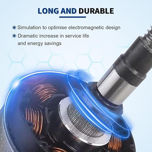 Miniatura 4 de Motor de vibración sin escobillas ATO 10W DC 12V24V 3000rpm, control de visualización de velocidad variable, para productos químicos, equipos