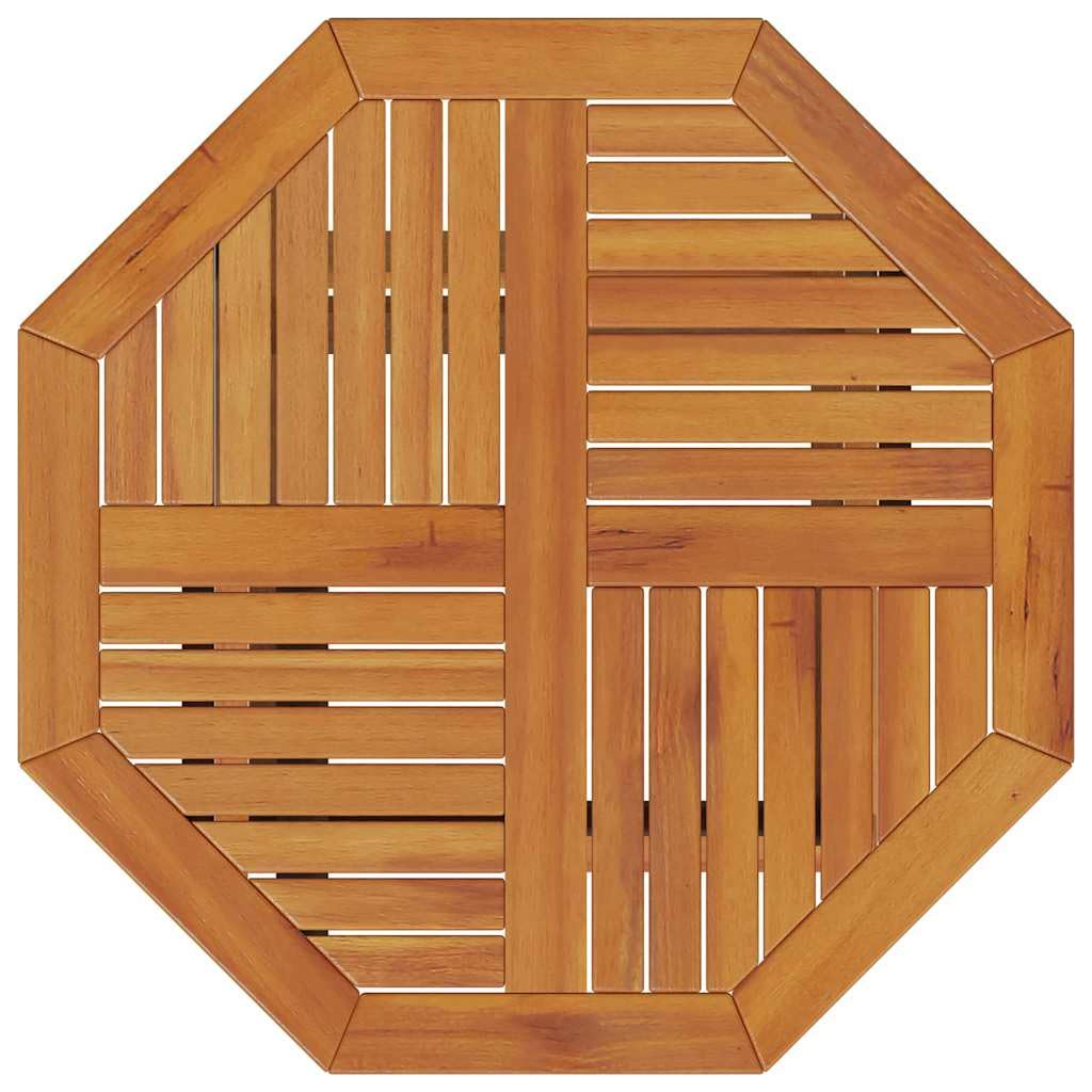 Tavolo da giardino pieghevole, diametro 70 x 75 cm, in legno di acacia, per terrazza, balcone, giardino, veranda, cortile, per esterni, campeggio, picnic