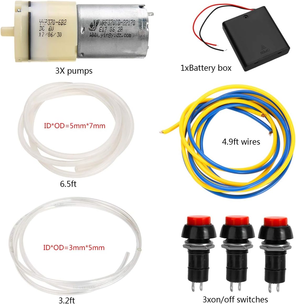 1 Set DC 6V 9V Mini Air Pump Motor Dispenser Fountain Drink Machine DIY Pumps Accessories System