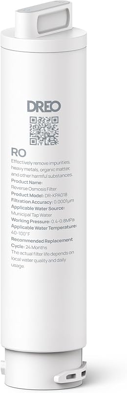 DREO RO Filter Replacement Cartridge, 2-year Lifetime-2nd Stage, Compatible with RO Water Filter 511