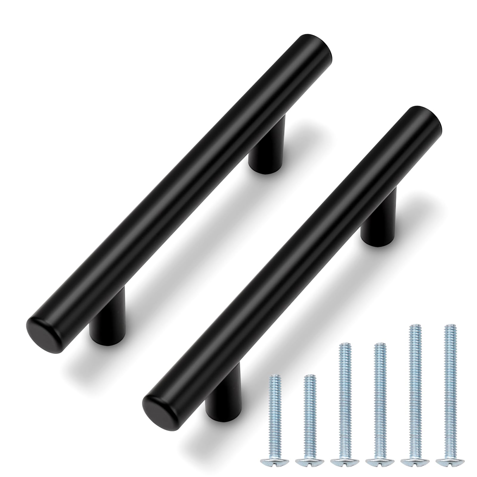 Poignées d'armoire rondes en acier inoxydable Probrico de 7.6 cm lot de 30 boutons pour meuble de cuisine